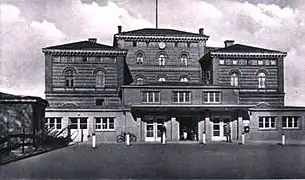 Das alte Bahnhofsgebäude vor dem Zweiten Weltkrieg