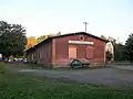 Bahnhof Göltzschtalbrücke, Güterschuppen (2017)