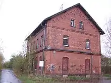 Bahnhof Hartha (Kr&nbsp;Döbeln), Gleisseite, 2016