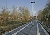 Alter und neuer Bahnsteig, 2015
