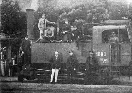 Lokomotive 1803 der Serie 32d der Südbahn-Gesellschaft