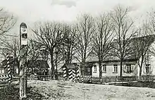 Grenzhaus an der deutsch-russischen Grenze zwischen Bajohren und Russisch Crottingen