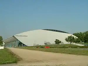 Die Ballsporthalle Frankfurt am Main im Jahr 2005