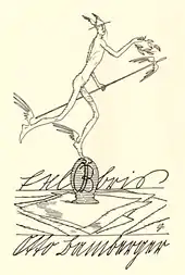 Exlibris für den Kunstsammler und -mäzen Otto Bamberger
