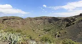 Blick auf die Caldera in Richtung Südost (2018).