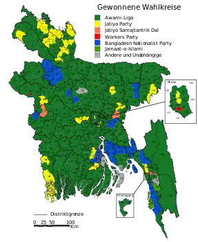 Wahlergebnisse in den Wahlkreisen