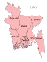 Sechs Divisionen 1995–2010
