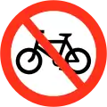 Verbot für Radverkehr