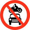 Verbot für Kraftwagen