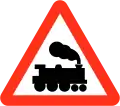 Unbeschrankter Bahnübergang