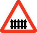 Beschrankter Bahnübergang
