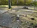 Reste der ehemaligen Baracke&nbsp;9 des Häftlingslagers