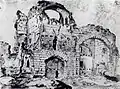 Ruinen der Barbarathermen vor 1611