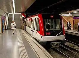 Baureihe 9000 der U-Bahn Barcelona, Spanien (baugleiche Fahrzeuge werden auch in Santo Domingo, Lima und Panama-Stadt verwendet)