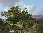Landschaft im Schwarzwald mit Hummerfischer, Barend Cornelis Koekkoek