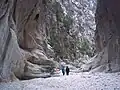 Flussbett im Barranco del Infierno