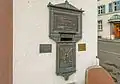 Melchior Berri: Briefkasten mit dem Basler Dybli, Basel