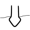 Rüben- oder Kreiselförmig