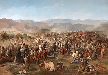 Die Schlacht bei Las Navas de Tolosa (Historiengemälde von F.P. van Halen, 19. Jh.)