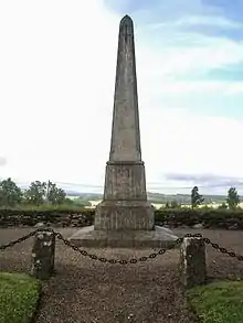 Denkmal für die Schlacht bei der Kirche von Kungslena, aufgestellt 1894
