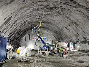 Baustelle Kavernenkraftwerk (Juni 2022)