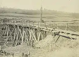 Behelfsbrücke der Feldbahn