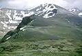Der Bealach Beag zwischen Beinn Fhionnlaidh und Càrn Eighe