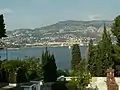 Beaulieu-sur-Mer vom Friedhof Saint-Hospice in Saint-Jean-Cap-Ferrat aus gesehen