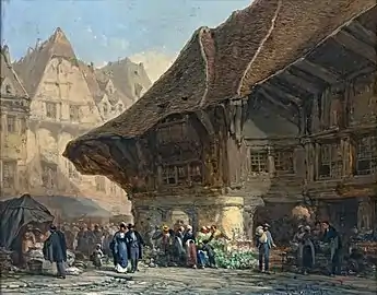 Léonard Saurfelt,Der Markt (1877).