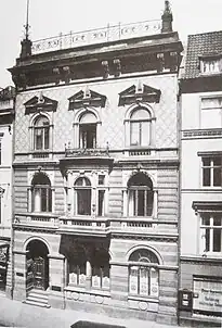 1942 zerstörtes Elternhaus (Beckergrube&nbsp;52) der Brüder Thomas und Heinrich Mann