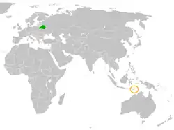 Lage von Belarus und Osttimor