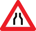 A7a: Verengte Fahrbahn