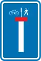 F45b: Durchlässige Sackgasse für Fußgänger und Radfahrer