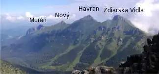 Der Westteil der Belianske Tatry