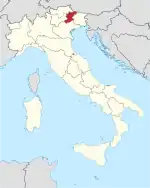Lage innerhalb Italiens