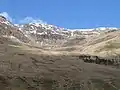 Blick von Südosten auf das felsige Coire Chruitein auf der Ostseite des Beinn Dorain