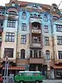 Bemaltes Haus in der Falckensteinstraße (2009)