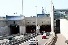 Einfahrten C, D und E der A4 in den Beneluxtunnel in Rotterdam, 2006