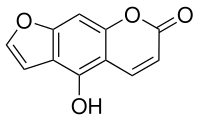 Strukturformel von Bergaptol