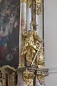 Heilige Barbara am nördlichen Seitenaltar