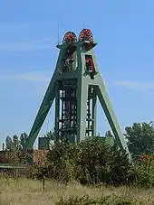 Fördergerüst der Zeche Haus Aden, Bergkamen