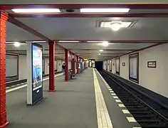 U-Bahnhof Schwartzkopffstraße (1923) im Mittelabschnitt der&nbsp;U6