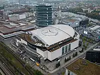 Luftbild der Arena