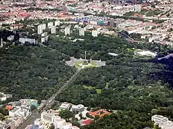 Luftansicht auf den namensgebenden „Tiergarten“