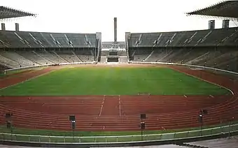 Innenraum des Olympiastadions vor dem Umbau
