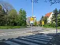 Teil des Kreisverkehrs