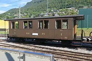 BOB B3 6 Kaiserwagen bei der BC in Blonay in der Westschweiz im September 2014