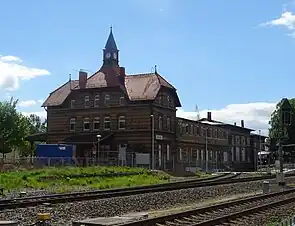 Empfangsgebäude von Nordwesten, 2018