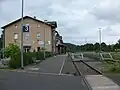 Bahnhof Pockau-Lengefeld, Bahnstrecke nach Marienberg (2016)