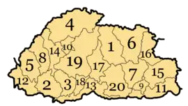 Verwaltungsgliederung von Bhutan